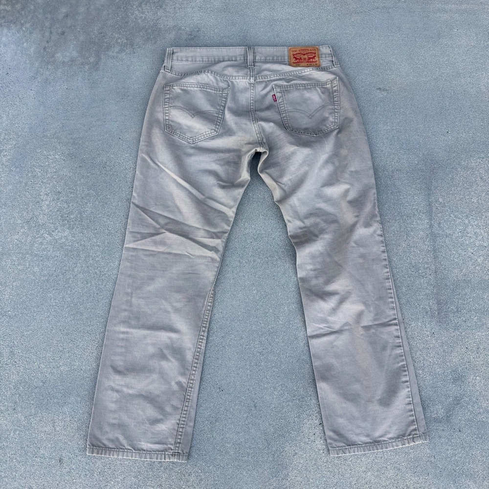 Levi's 559 Relaxed Straight Jeans Mens 34x32 Tan Cotton Denim Pants 559-0482